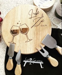 personalised cheese knife set